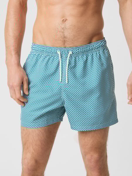Björn Borg Borg Print Swim Shorts Blå, XL