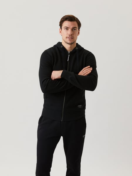 Björn Borg Centre Zip Hood Sort, XXL