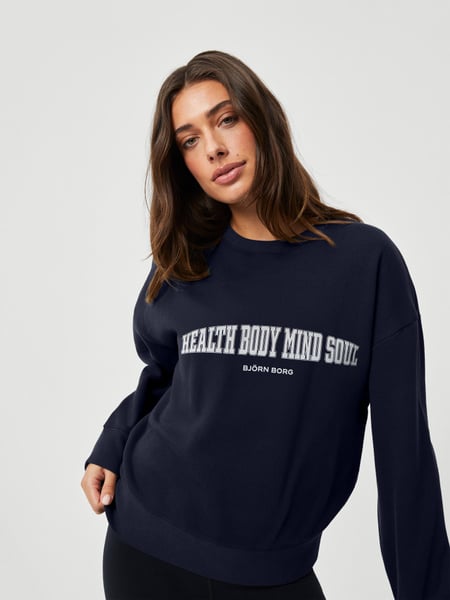Björn Borg Ace Boyfriend Crew Marineblå, XL
