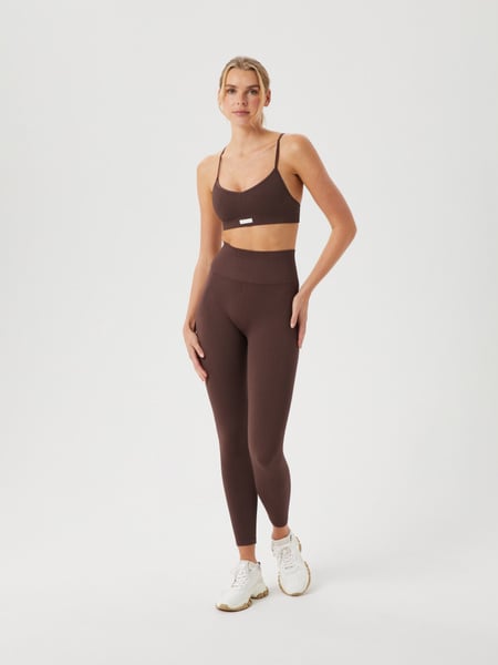 Björn Borg Studio Seamless Rib Tights Brun, S
