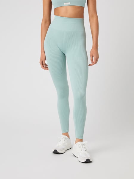 Björn Borg Studio Seamless Rib Tights Blå, M