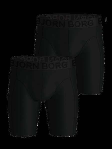 Björn Borg Sports Lightweight Long Leg Boxers 2-pack Sort, L