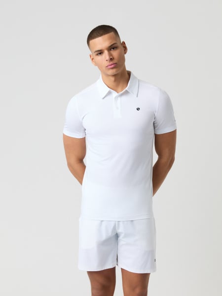 Björn Borg Ace Mesh Panel Polo Shirt Hvid, S