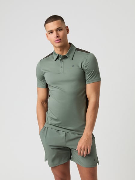Björn Borg Ace Mesh Panel Polo Shirt Grøn, S