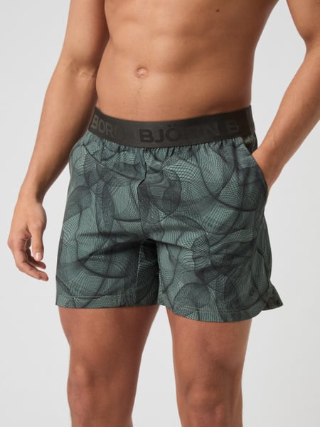 Björn Borg Ace Printed Short Shorts Grøn, L