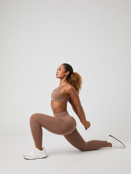 Björn Borg Studio Seamless Ribbed Tights Brun, XL
