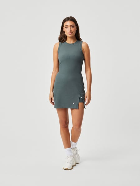 Björn Borg Ace Rib Dress Grøn, XS
