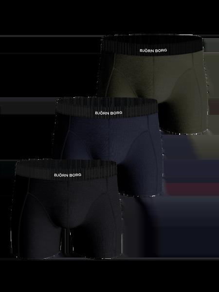 Björn Borg Organic Cotton Stretch Boxers 3-pack Sort, M