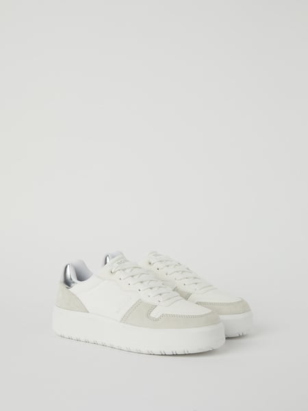 Björn Borg Women's Nylon Metallic Sneakers T2400 Hvid, 41