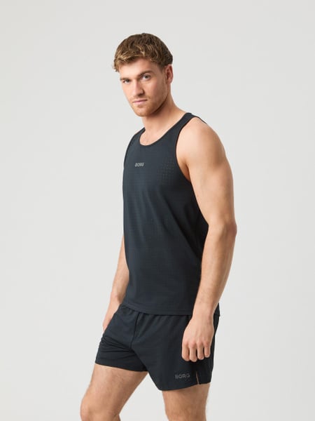 Björn Borg Borg Running Perforated Tank Sort, XL
