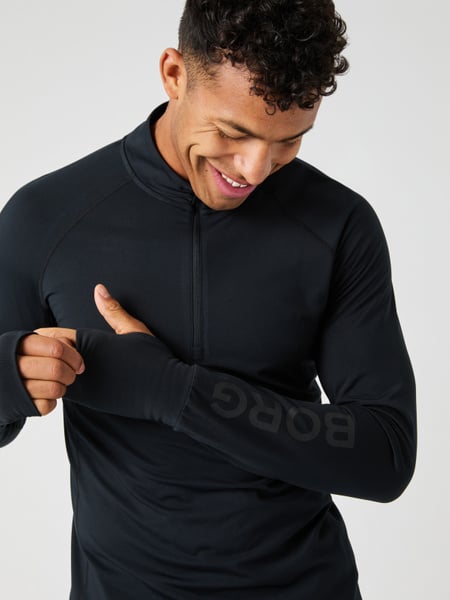 Björn Borg Borg Midlayer Half Zip Sort, S