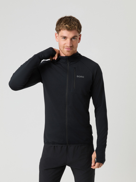 Björn Borg Borg Running Mid Layer Hood Sort, M