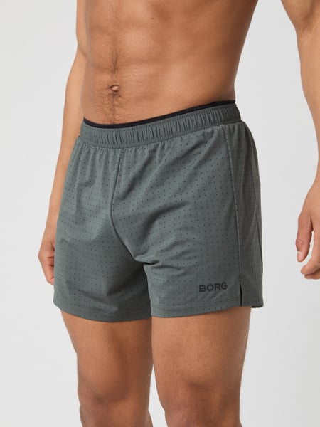 Björn Borg Borg Running Perforated 5' Shorts Grøn, S
