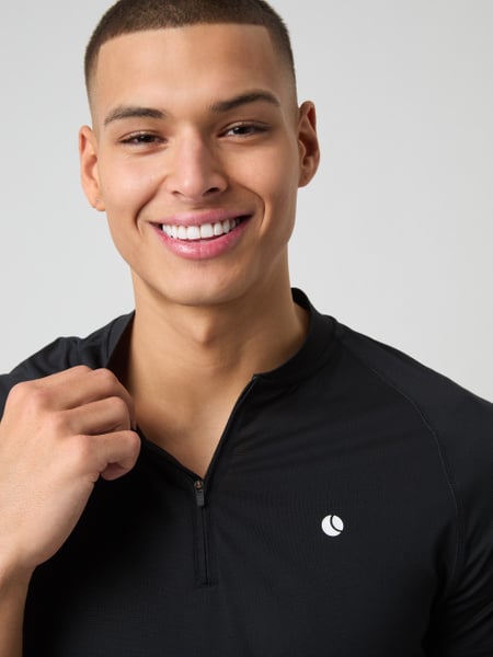 Björn Borg Ace Zip Polo Shirt Sort, XXL