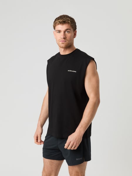 Björn Borg Borg Gym Sleeveless T-shirt Sort, XL