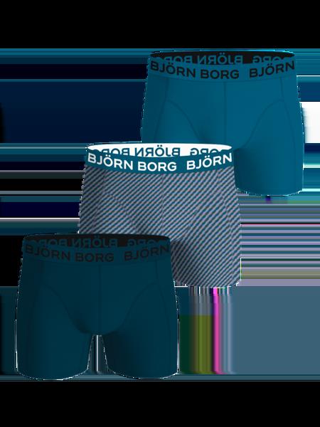Björn Borg Cotton Stretch Boxers 3-pack Blå, XS