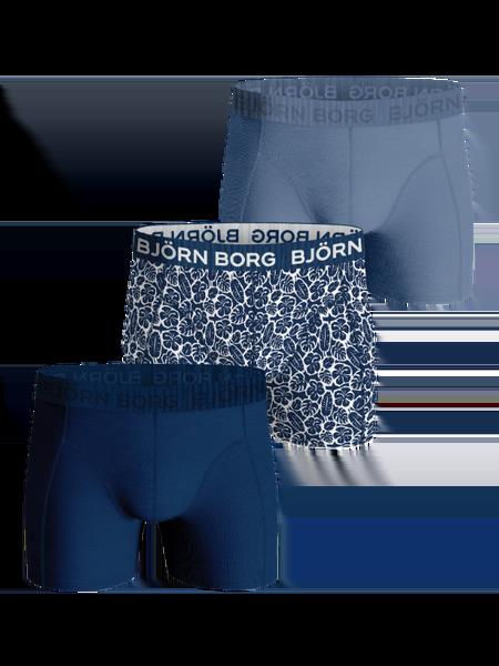 Björn Borg Cotton Stretch Boxers 3-pack Blå, S