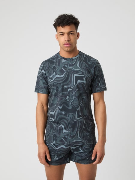Björn Borg Borg Running Perforated T-shirt Grå, XL