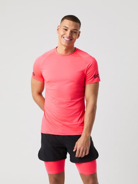 Björn Borg Borg Mesh Panel T-shirt Pink, S