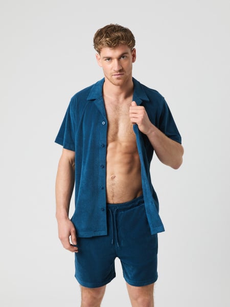 Björn Borg Borg Toweling Pool Shirt Blå, XL