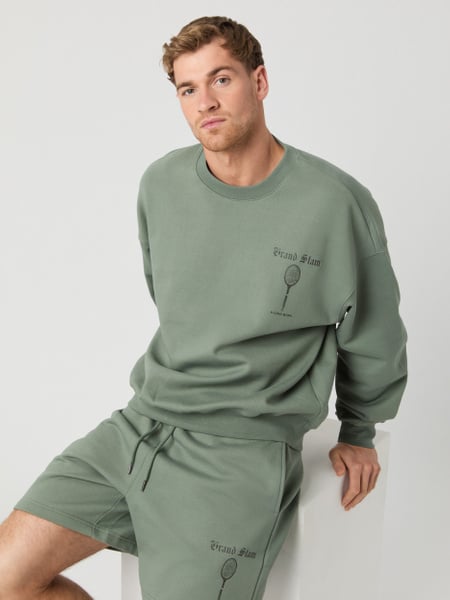 Björn Borg Ace Oversized Sweatshirt Grøn, S