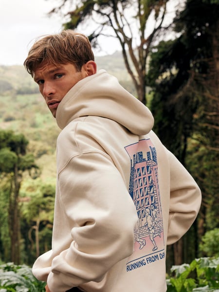 Björn Borg Borg Oversized Hoodie Hvid, S