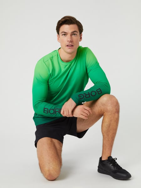 Björn Borg Borg Long Sleeve Print T-shirt Grøn, XL