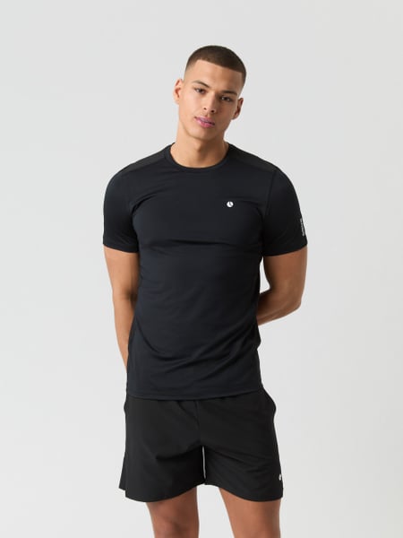 Björn Borg Ace Mesh Panel T-shirt Sort, XXL