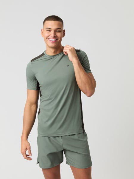 Björn Borg Ace Mesh Panel T-shirt Grøn, S