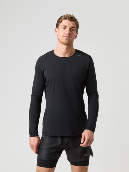 Björn Borg Borg Running Feather Long Sleeve T-shirt Sort, M