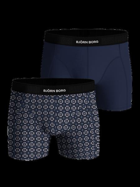 Björn Borg Premium Cotton Stretch Boxer 2-pack Marineblå, XXL