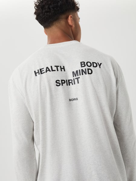 Björn Borg Borg Gym Long Sleeve T-shirt Grå, M