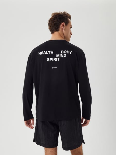 Björn Borg Borg Gym Long Sleeve T-shirt Sort, XL