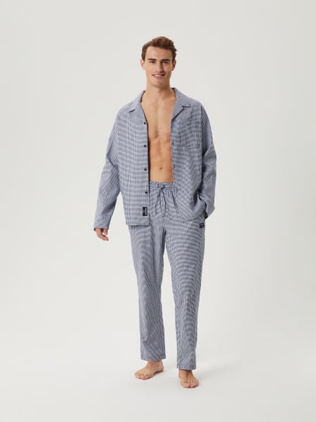 Björn Borg Core Flannel Pyjama Pants Blå, L