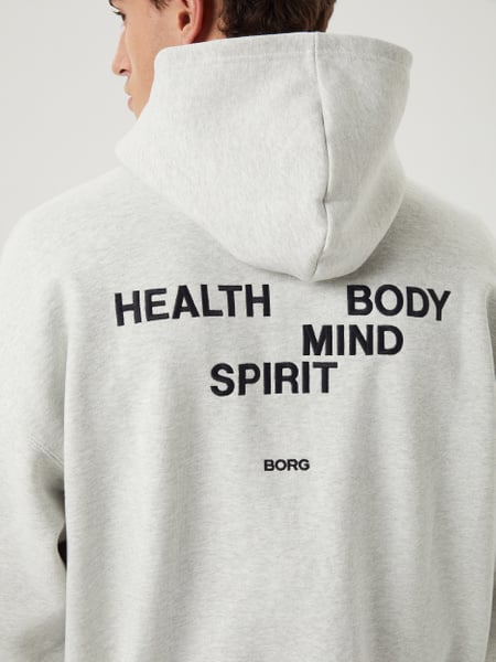 Björn Borg Borg Oversized Zip Hoodie Grå, M