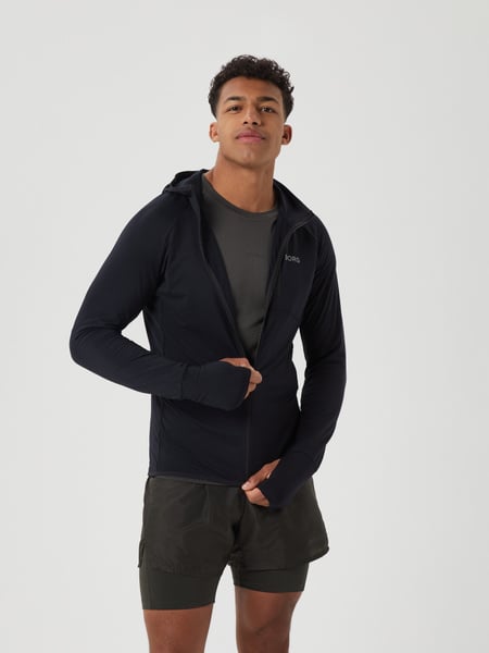 Björn Borg Borg Running Mid Layer Hood Sort, S