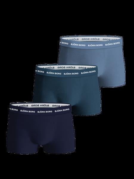 Björn Borg Cotton Stretch Trunk 3-pack Blå, M