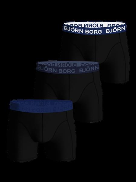 Björn Borg Cotton Stretch Boxer 3-pack Sort, M