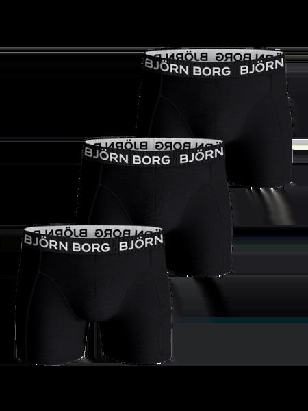 Björn Borg Cotton Stretch Boxers 3-pack Sort, L