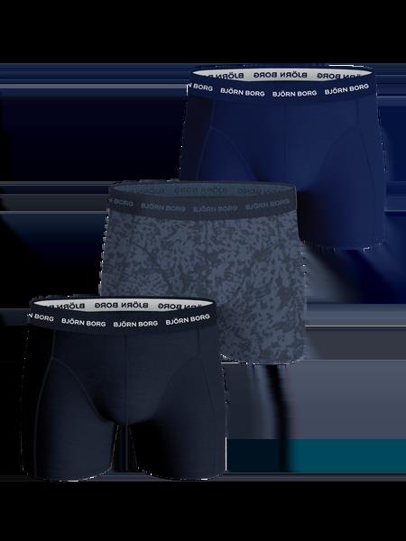 Björn Borg Cotton Stretch Boxers 3-pack Blå, L