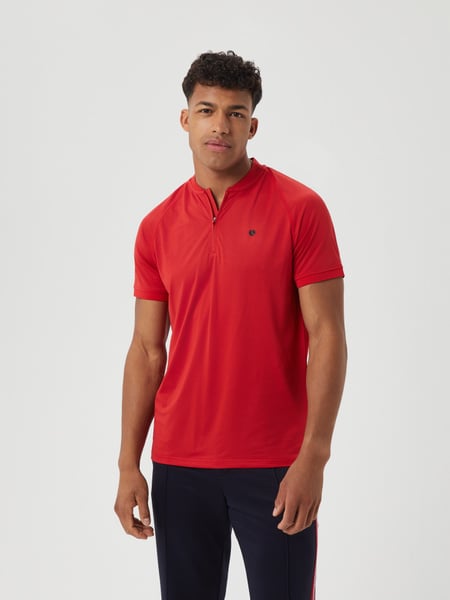 Björn Borg Ace Performance Zip Polo Rød, XL