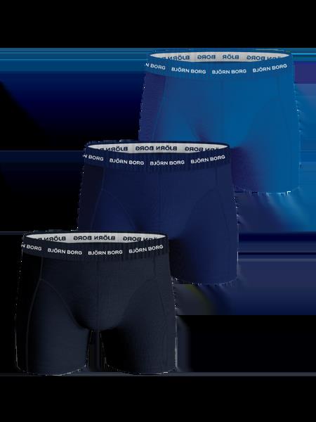 Björn Borg Cotton Stretch Boxers 3-pack Blå, XXL