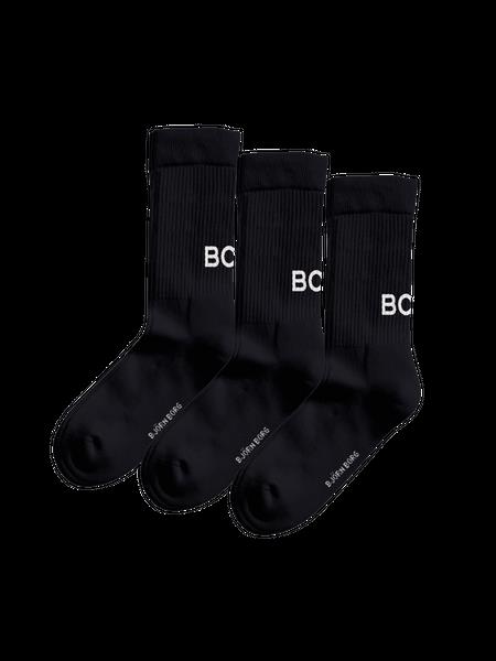 Björn Borg Core Crew Polyamide Socks 3-pack Sort, 36-40