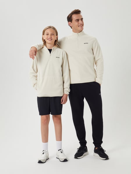 Björn Borg Borg Half Zip Fleece Hvid, 122-128