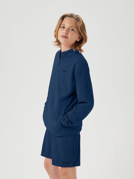 Björn Borg Borg Half Zip Fleece Blå, 146-152