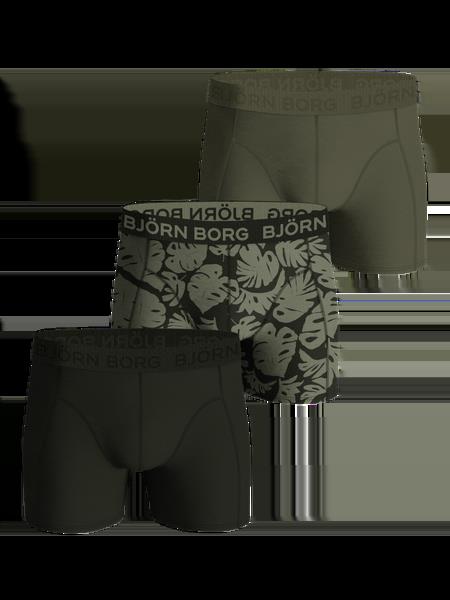 Björn Borg Cotton Stretch Boxer 3-pack Grøn, L