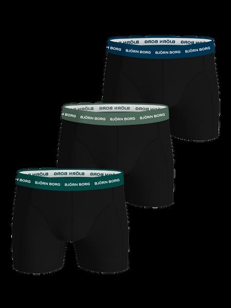 Björn Borg Cotton Stretch Boxers 3-pack Sort, S