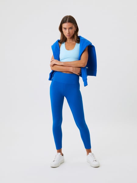 Björn Borg Borg Seamless Rib Tights Blå, M