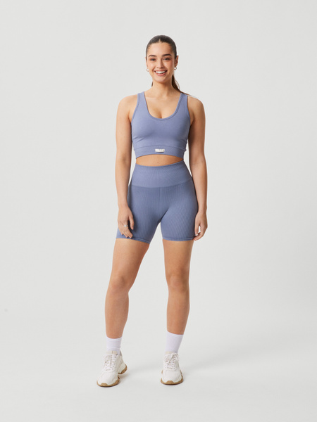 Björn Borg Borg Seamless Rib Shorts Blå, M