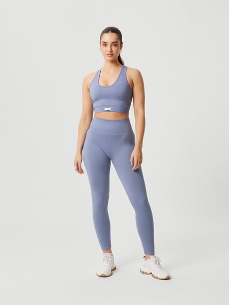 Björn Borg Borg Seamless Rib Tights Blå, S